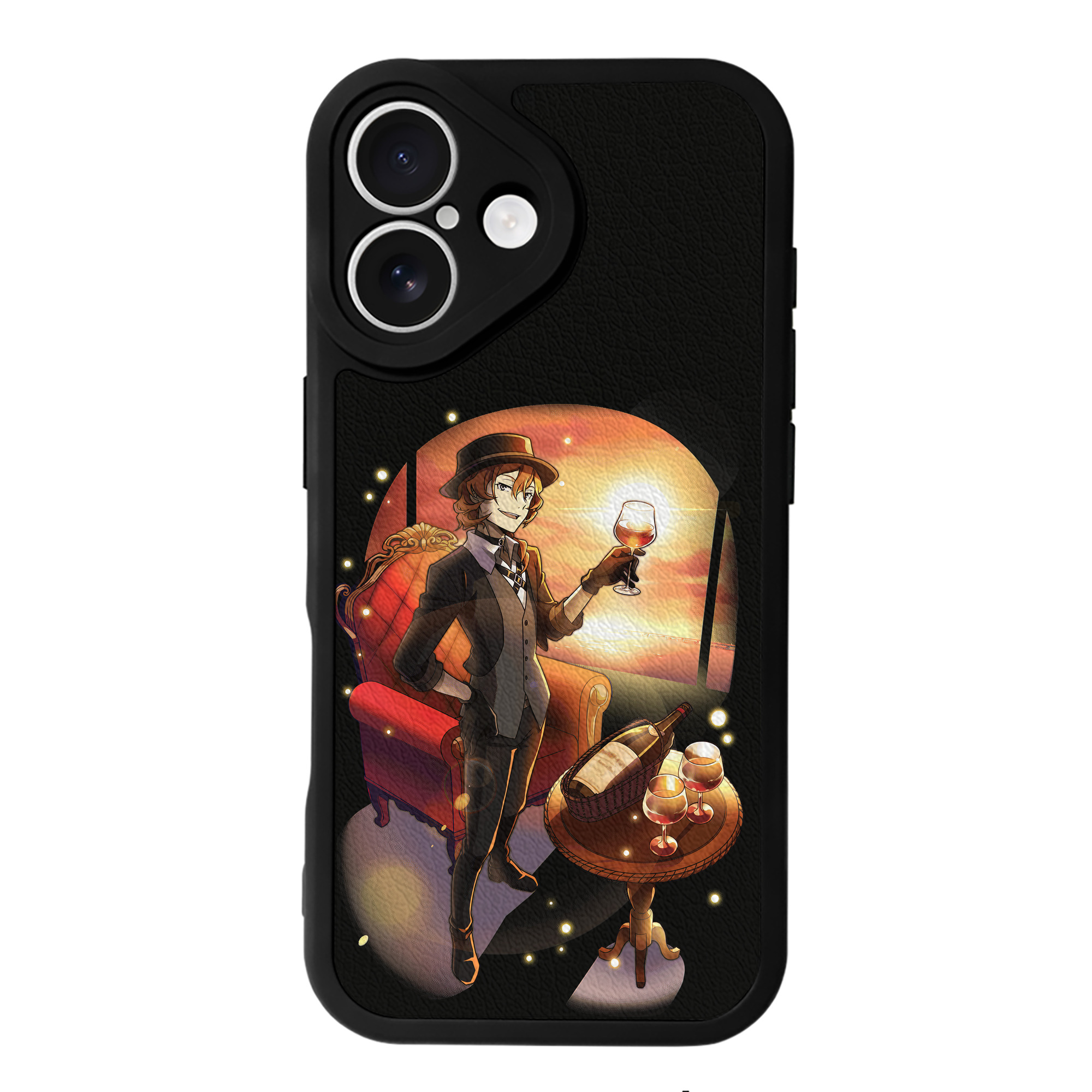 （画像用） 文豪ストレイドッグス Bungo Stray Dogs 【iPhone 16シリーズ対応】シリコンスマホケース（レザー調） 材質：シリコン